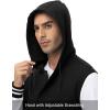 imageTBMPOY Mens Varsity Jacket Cotton Baseball Hooded Sweatshirt Letterman Lightweight Bomber Jacket Fashion Casual Sports