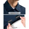 imageTBMPOY Mens Vest Casual Lightweight Thin Utility 3 Zip Pockets Stylish Sleeveless Jackets Summer Fall Golf Travel BusinessNavy Blue