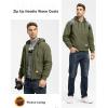 imageTBMPOY Mens Winter Jackets Hooded Work Cotton FLeece Lined Duck Coats Flannel Active Workwear CoatArmy Green