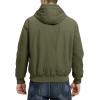 imageTBMPOY Mens Winter Jackets Hooded Work Cotton FLeece Lined Duck Coats Flannel Active Workwear CoatArmy Green