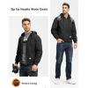 imageTBMPOY Mens Winter Jackets Hooded Work Cotton FLeece Lined Duck Coats Flannel Active Workwear CoatBlack