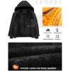 imageTBMPOY Mens Winter Jackets Hooded Work Cotton FLeece Lined Duck Coats Flannel Active Workwear CoatBlack