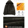 imageTBMPOY Mens Winter Jackets Hooded Work Cotton FLeece Lined Duck Coats Flannel Active Workwear CoatBrown