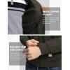 imageTBMPOY Mens Winter Jackets Hooded Work Cotton FLeece Lined Duck Coats Flannel Active Workwear CoatBrown