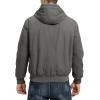 imageTBMPOY Mens Winter Jackets Hooded Work Cotton FLeece Lined Duck Coats Flannel Active Workwear CoatGrey