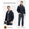 imageTBMPOY Mens Winter Jackets Hooded Work Cotton FLeece Lined Duck Coats Flannel Active Workwear CoatNavy