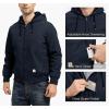 imageTBMPOY Mens Winter Jackets Hooded Work Cotton FLeece Lined Duck Coats Flannel Active Workwear CoatNavy