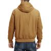 imageTBMPOY Mens Winter Jackets Hooded Work Cotton FLeece Lined Duck Coats Flannel Active Workwear CoatYellow