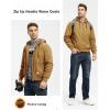 imageTBMPOY Mens Winter Jackets Hooded Work Cotton FLeece Lined Duck Coats Flannel Active Workwear CoatYellow