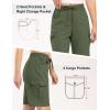 imageTBMPOY Womens 10quot Hiking Cargo Shorts Lightweight Quick Dry Bermuda Loose Outdoor Casual 5 Pockets for Summer Golf TravelArmy Green