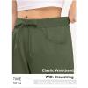 imageTBMPOY Womens 10quot Hiking Cargo Shorts Lightweight Quick Dry Bermuda Loose Outdoor Casual 5 Pockets for Summer Golf TravelArmy Green