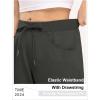 imageTBMPOY Womens 10quot Hiking Cargo Shorts Lightweight Quick Dry Bermuda Loose Outdoor Casual 5 Pockets for Summer Golf TravelDark Grey