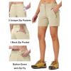 imageTBMPOY Womens 6quot Hiking Cargo Shorts Quick Dry with Pockets Work Golf Short Lightweight Outdoor Active Summer for Women6 Light Khaki
