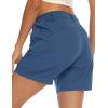 imageTBMPOY Womens 6quot Hiking Cargo Shorts Quick Dry with Pockets Work Golf Short Lightweight Outdoor Active Summer for Women6blue