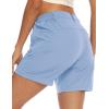 imageTBMPOY Womens 6quot Hiking Cargo Shorts Quick Dry with Pockets Work Golf Short Lightweight Outdoor Active Summer for Women6blue Purple