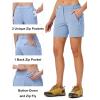 imageTBMPOY Womens 6quot Hiking Cargo Shorts Quick Dry with Pockets Work Golf Short Lightweight Outdoor Active Summer for Women6blue Purple