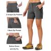 imageTBMPOY Womens 6quot Hiking Cargo Shorts Quick Dry with Pockets Work Golf Short Lightweight Outdoor Active Summer for Women6dark Grey