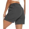 imageTBMPOY Womens 6quot Hiking Cargo Shorts Quick Dry with Pockets Work Golf Short Lightweight Outdoor Active Summer for Women6dark Grey