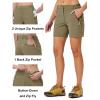 imageTBMPOY Womens 6quot Hiking Cargo Shorts Quick Dry with Pockets Work Golf Short Lightweight Outdoor Active Summer for Women6olive Green