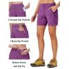 imageTBMPOY Womens 6quot Hiking Cargo Shorts Quick Dry with Pockets Work Golf Short Lightweight Outdoor Active Summer for Women6rose Purple