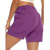 imageTBMPOY Womens 6quot Hiking Cargo Shorts Quick Dry with Pockets Work Golf Short Lightweight Outdoor Active Summer for Women6rose Purple