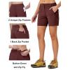 imageTBMPOY Womens 6quot Hiking Cargo Shorts Quick Dry with Pockets Work Golf Short Lightweight Outdoor Active Summer for Women6wine Red