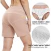 imageTBMPOY Womens Board Shorts 7quot High Waisted Swim Beach Quick Dry Shorts with Zipper Pockets Water Liner Bathing BottomLight Pink