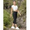 imageTBMPOY Womens Capri Pants Lightweight Quick Dry Hiking Cargo Pockets Casual Water Resistant Travel Cropped CottonBlack1