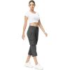 imageTBMPOY Womens Capri Pants Lightweight Quick Dry Hiking Cargo Pockets Casual Water Resistant Travel Cropped CottonDark Grey1