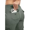 imageTBMPOY Womens Cargo Capris Lightweight Hiking Pants 6 Pockets Quick Dry Casual Outdoor Trip Loose Shorts Cropped CottonArmy Green