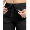 imageTBMPOY Womens Cargo Capris Lightweight Hiking Pants 6 Pockets Quick Dry Casual Outdoor Trip Loose Shorts Cropped CottonBlack