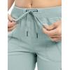 imageTBMPOY Womens Cargo Capris Lightweight Hiking Pants 6 Pockets Quick Dry Casual Outdoor Trip Loose Shorts Cropped CottonBlue