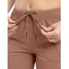 imageTBMPOY Womens Cargo Capris Lightweight Hiking Pants 6 Pockets Quick Dry Casual Outdoor Trip Loose Shorts Cropped CottonGrayish Purplered