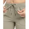 imageTBMPOY Womens Cargo Capris Lightweight Hiking Pants 6 Pockets Quick Dry Casual Outdoor Trip Loose Shorts Cropped CottonGrey Khaki