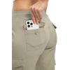 imageTBMPOY Womens Cargo Capris Lightweight Hiking Pants 6 Pockets Quick Dry Casual Outdoor Trip Loose Shorts Cropped CottonGrey Khaki