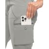 imageTBMPOY Womens Cargo Capris Lightweight Hiking Pants 6 Pockets Quick Dry Casual Outdoor Trip Loose Shorts Cropped CottonMedium Grey