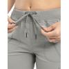 imageTBMPOY Womens Cargo Capris Lightweight Hiking Pants 6 Pockets Quick Dry Casual Outdoor Trip Loose Shorts Cropped CottonMedium Grey