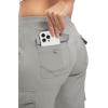 imageTBMPOY Womens Cargo Capris Lightweight Hiking Pants 6 Pockets Quick Dry Casual Outdoor Trip Loose Shorts Cropped CottonMedium Grey