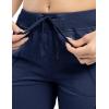 imageTBMPOY Womens Cargo Capris Lightweight Hiking Pants 6 Pockets Quick Dry Casual Outdoor Trip Loose Shorts Cropped CottonNavy