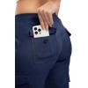 imageTBMPOY Womens Cargo Capris Lightweight Hiking Pants 6 Pockets Quick Dry Casual Outdoor Trip Loose Shorts Cropped CottonNavy