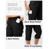 imageTBMPOY Womens Cargo Capris with Pockets Lightweight Hiking Capris Pants Quick Dry Casual Cropped Pants Summer Trip CottonStyle 2black