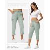 imageTBMPOY Womens Cargo Capris with Pockets Lightweight Hiking Capris Pants Quick Dry Casual Cropped Pants Summer Trip CottonStyle 2blue