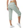 imageTBMPOY Womens Cargo Capris with Pockets Lightweight Hiking Capris Pants Quick Dry Casual Cropped Pants Summer Trip CottonStyle 2blue