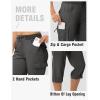imageTBMPOY Womens Cargo Capris with Pockets Lightweight Hiking Capris Pants Quick Dry Casual Cropped Pants Summer Trip CottonStyle 2dark Grey