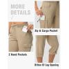 imageTBMPOY Womens Cargo Capris with Pockets Lightweight Hiking Capris Pants Quick Dry Casual Cropped Pants Summer Trip CottonStyle 2khaki