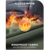 imageTBMPOY Womens Hiking Cargo Pants Outdoor Waterproof Windproof Softshell Fleece Snow Pants5green