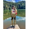 imageTBMPOY Womens Hiking Cargo Pants Outdoor Waterproof Windproof Softshell Fleece Snow Pants7khaki