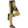 imageTBMPOY Womens Hiking Cargo Pants Outdoor Waterproof Windproof Softshell Fleece Snow Pants7khaki