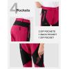 imageTBMPOY Womens Hiking Cargo Pants Outdoor Waterproof Windproof Softshell Fleece Snow Pants8rose