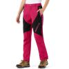 imageTBMPOY Womens Hiking Cargo Pants Outdoor Waterproof Windproof Softshell Fleece Snow Pants8rose